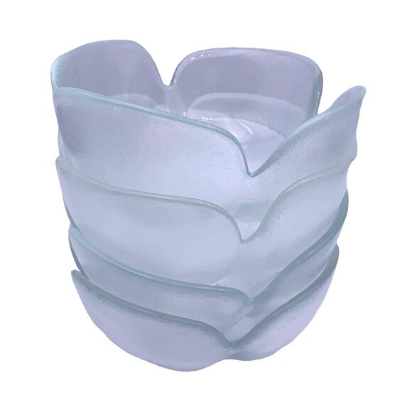 Rosenthal "Form Without Name" (Form ohne Namen) 6" Flower-Shaped Bowls Set of 4 - Picture 6 of 8